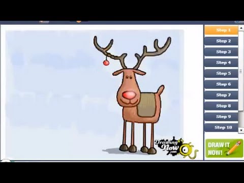 480x360 How To Draw Rudolph The Red Nosed Reindeer