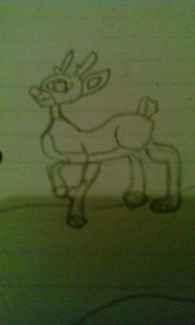 670x1117 How To Draw Rudolph The Red Nosed Reindeer 7 Steps