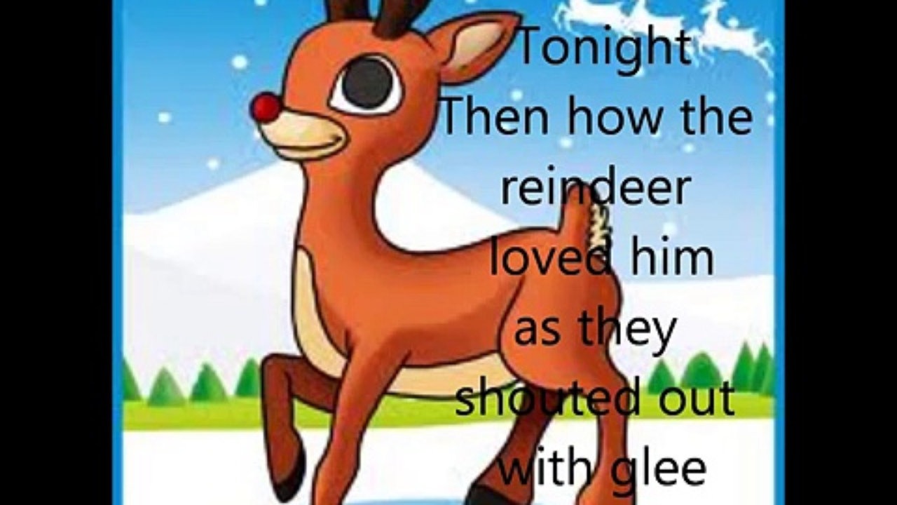 1280x720 Rudolph The Red Nosed Reindeer(Lyrics)