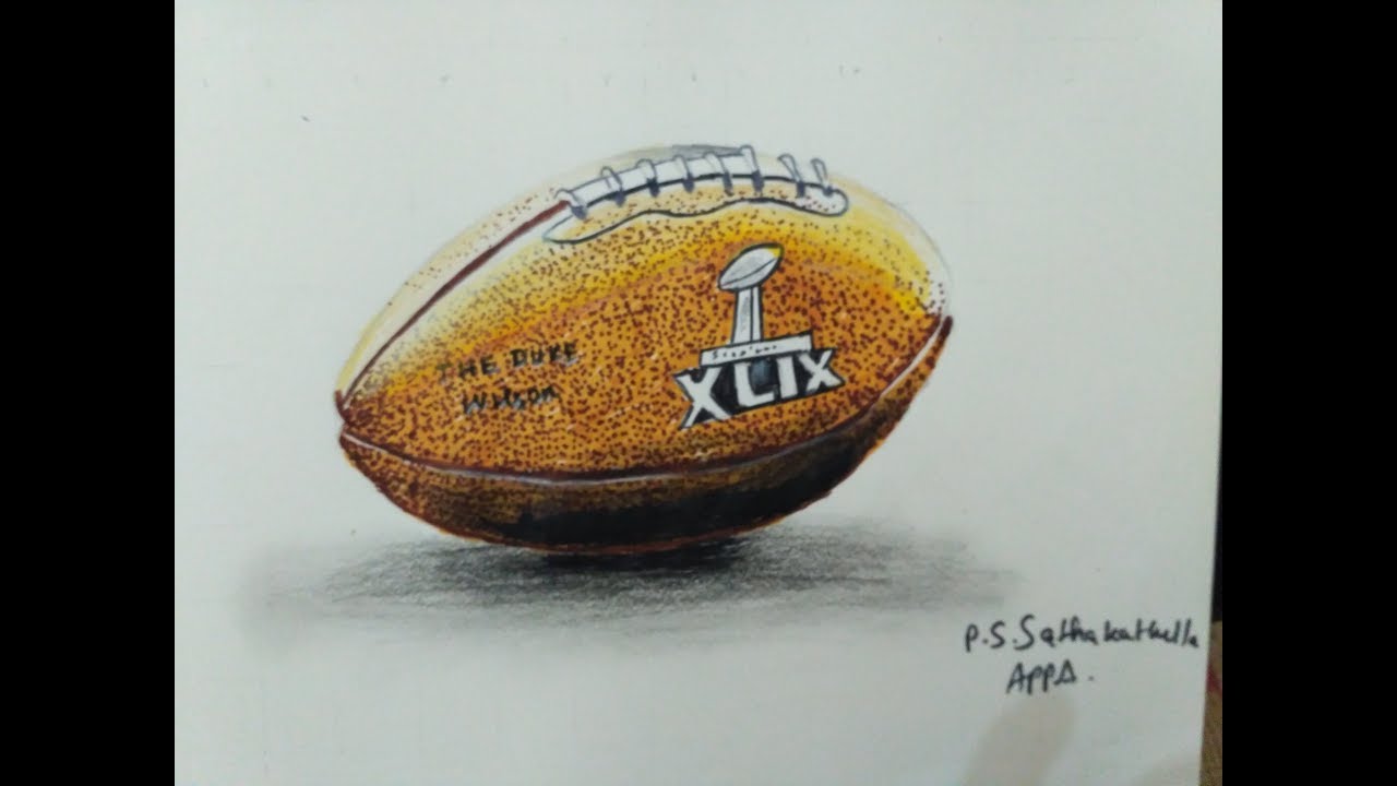 1280x720 Rugby Ball Drawing