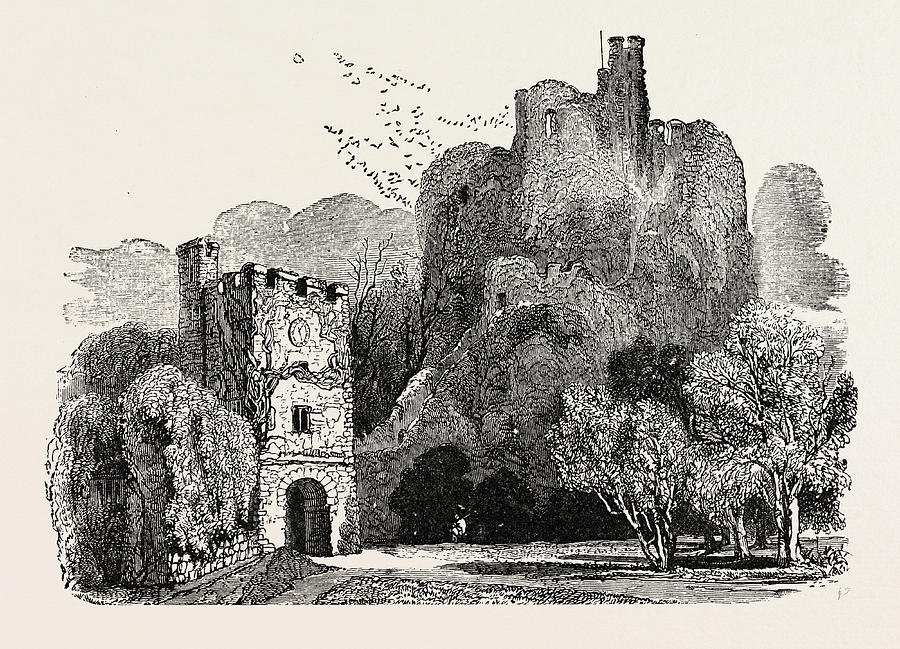 900x649 Ruins Of Arundel Castle Drawing By English School