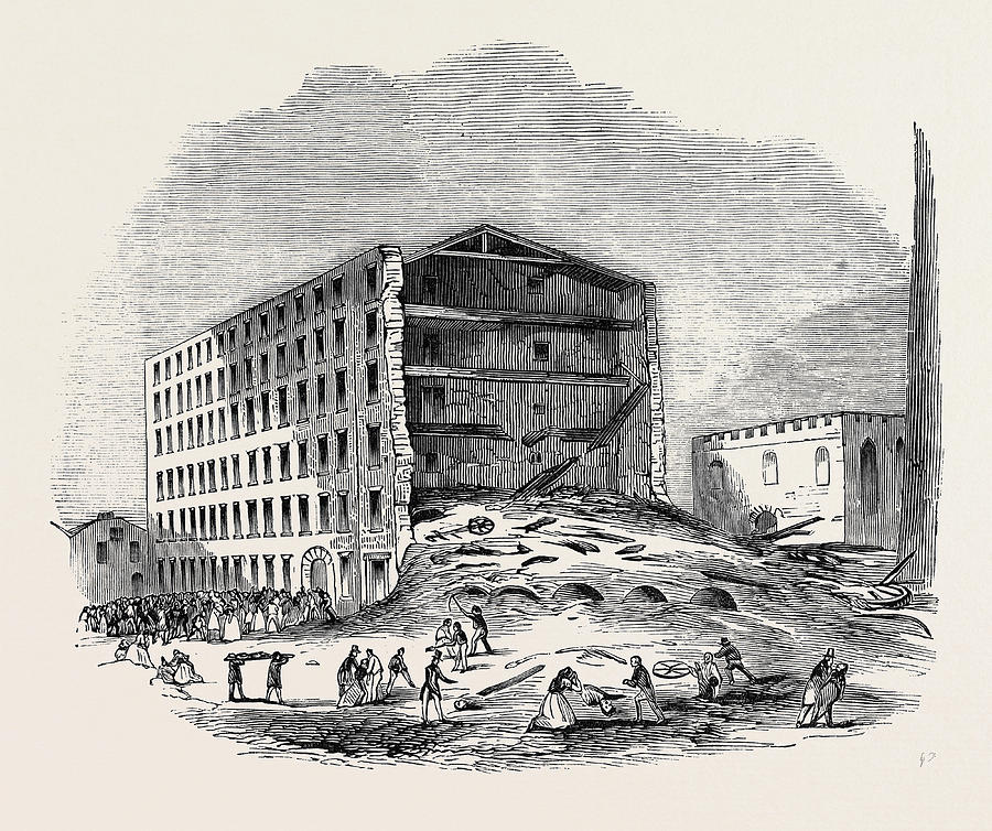 900x754 Ruins Of The Lower House Mill Drawing By English School