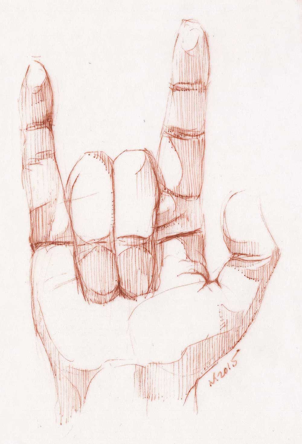 1000x1467 Sketching Rules. ) Drawing Of My Right Hand Since I'M Left Handed