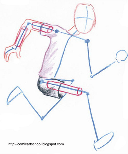 417x500 Running Man Draw A Running Man Step By Step. More