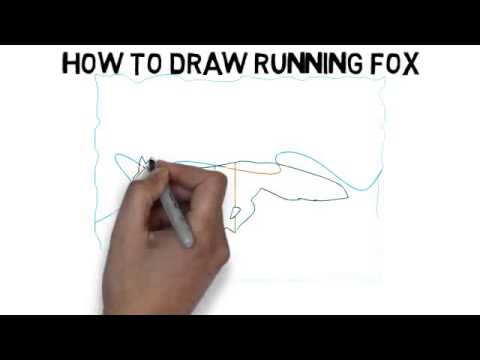 480x360 How To Draw Running Fox Quickly And Easily