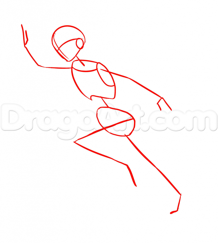920x1024 Drawing Of A Person Running How To Draw A Running Person Step Step