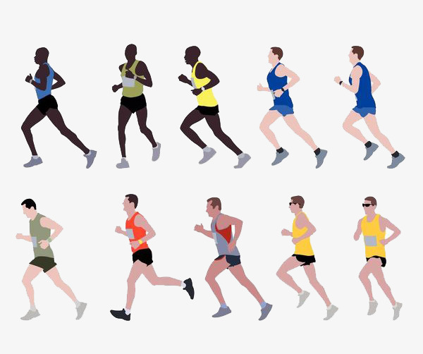 600x502 Running Race, Cartoon Hand Drawing, Run, Marathon Png Image