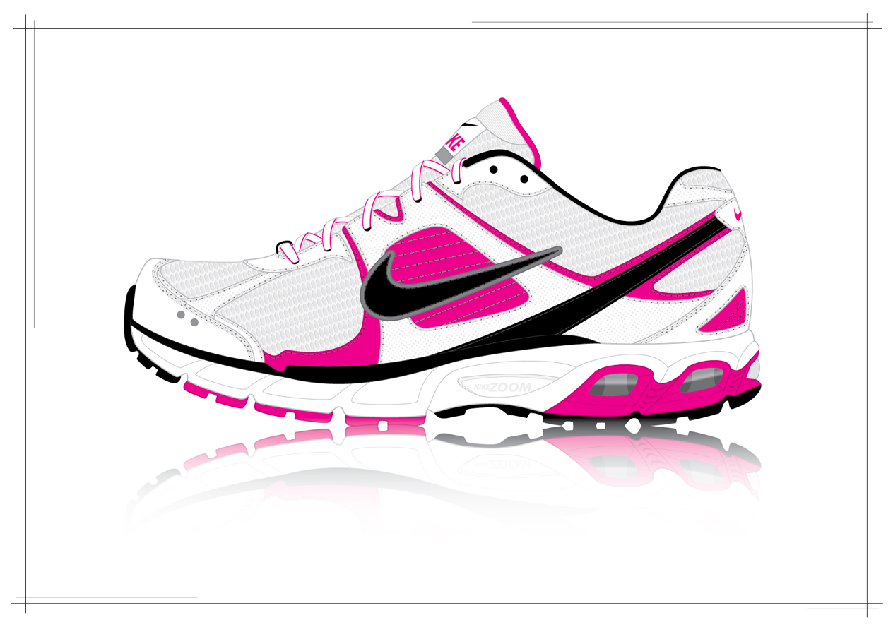 1264x895 Running Shoes Drawing Clipart Panda
