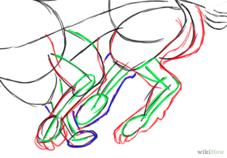 728x507 How To Draw A Running Wolf 7 Steps (With Pictures)