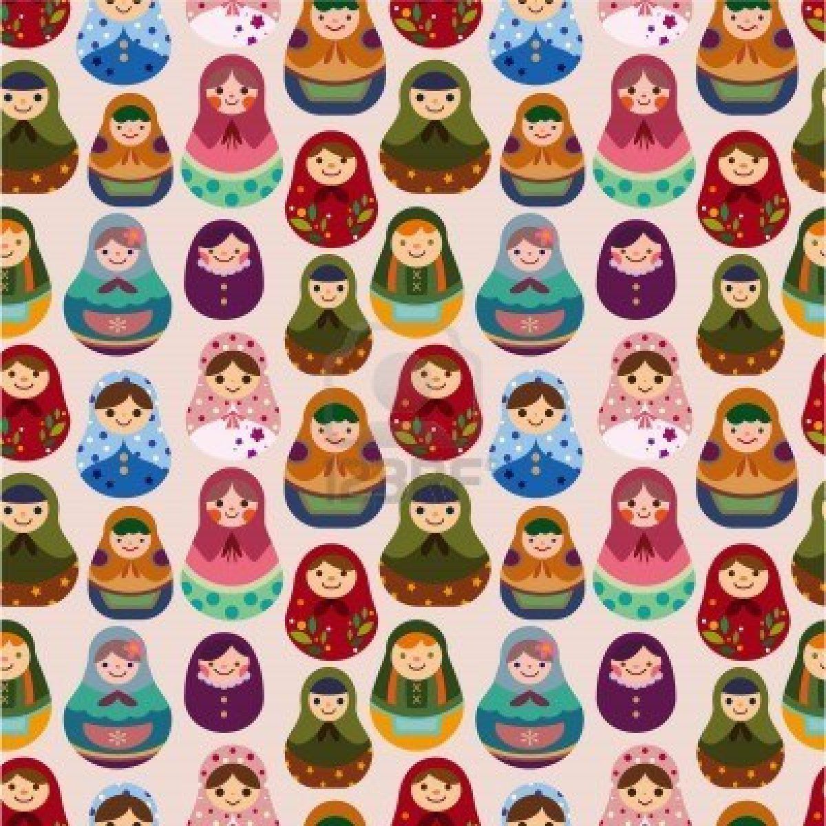 1200x1200 Motif De La Russe Sans Soudure Matryoshka And Nesting