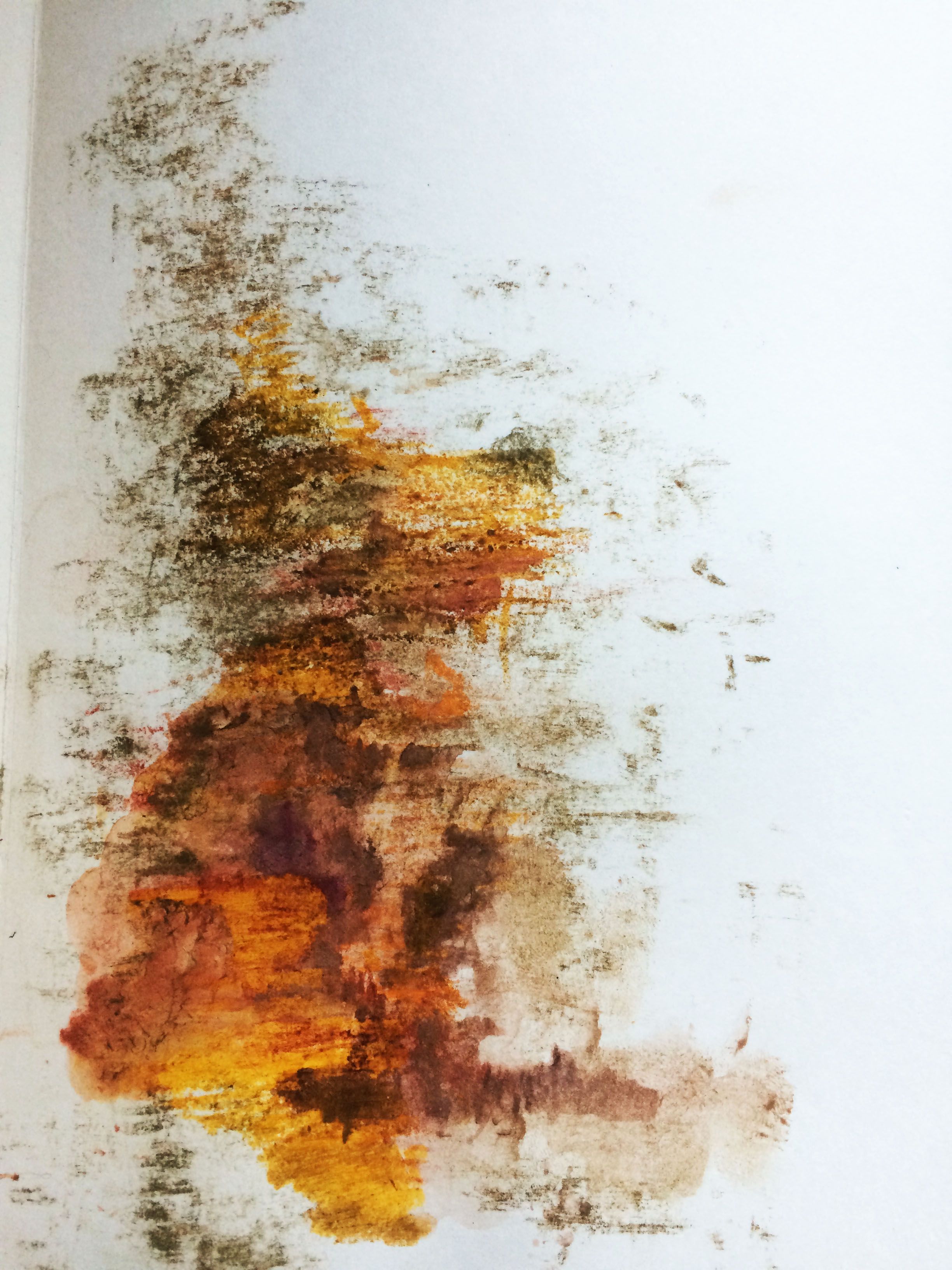 2448x3264 Rust Drawing, Oil Pastels, Chalk, Watercolour Pencils