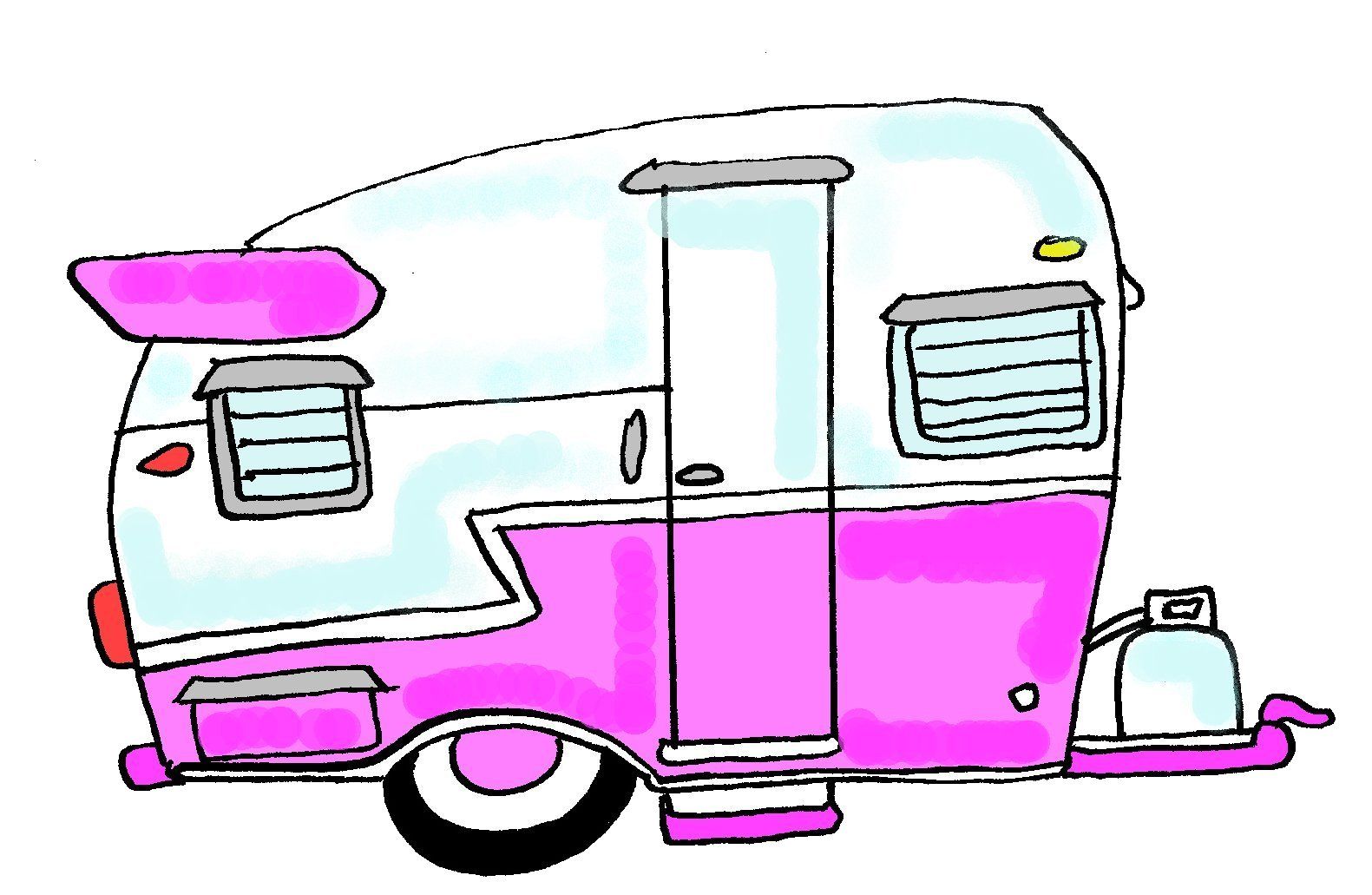 1581x1031 Camper Cartoon Drawing And Here A Drawing I Created, Vintage