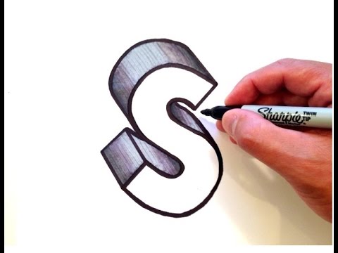 480x360 How To Draw The Letter S In 3d