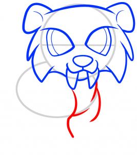 267x302 How To Draw How To Draw A Sabertooth For Kids