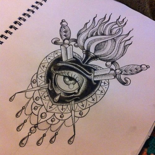 500x500 Risultati Immagini Per Sacred Heart Drawing Tats