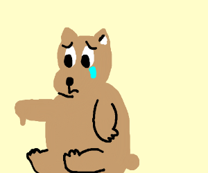 300x250 Sad Bear (Drawing By Thesilentninja)