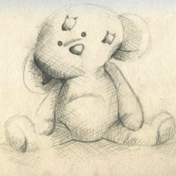 250x250 Teddy Bear Drawing, Pencil, Sketch, Colorful, Realistic Art Images