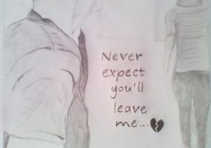 300x210 Pencil Sketch Sad