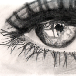 250x250 Sad Eyes Drawing, Pencil, Sketch, Colorful, Realistic Art Images