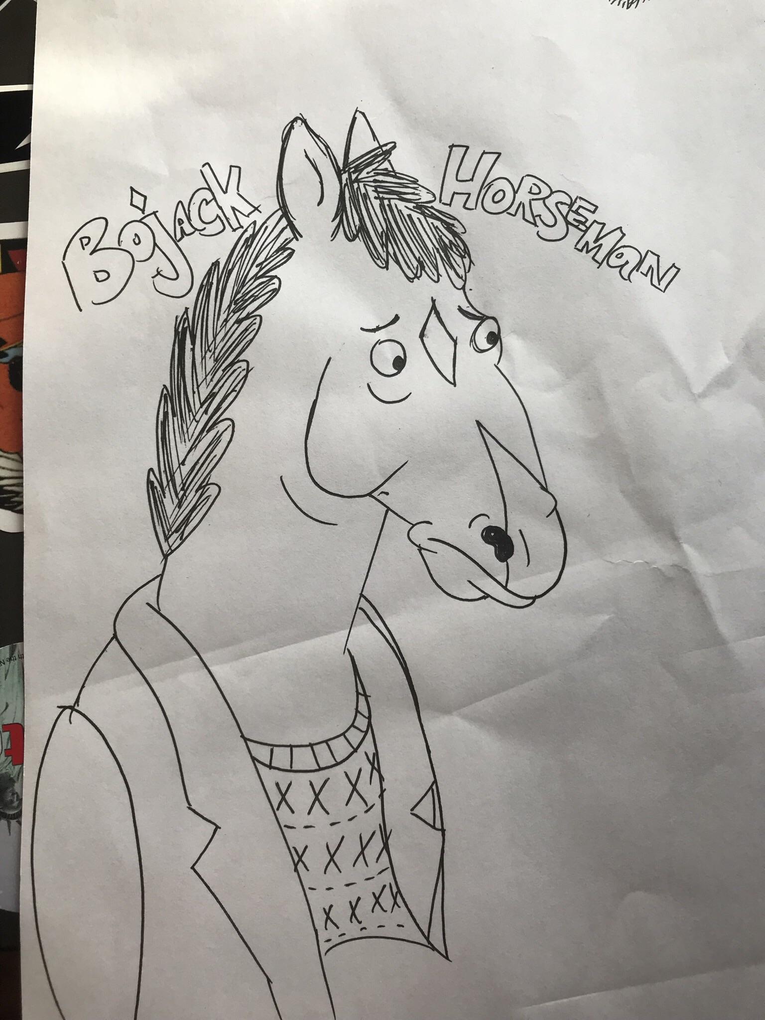 1536x2048 Sad Horse Guy Drawing I Did A Few Weeks Ago. Bojackhorseman