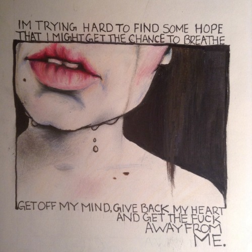 500x500 Drawing Art Sad Music Lyrics Lips Crying Artists On Tumblr Drown