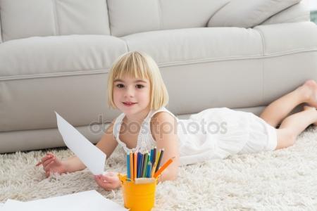 450x300 Sad Little Girl Drawing On Window Glass