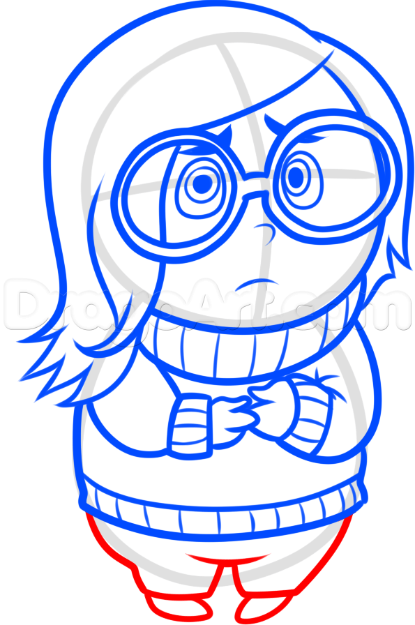595x896 How To Draw Sadness From Inside Out Step 8 Easy Draws