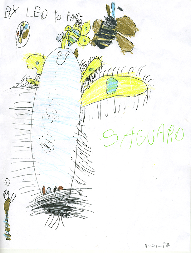 612x807 Happy Saguaro Drawing
