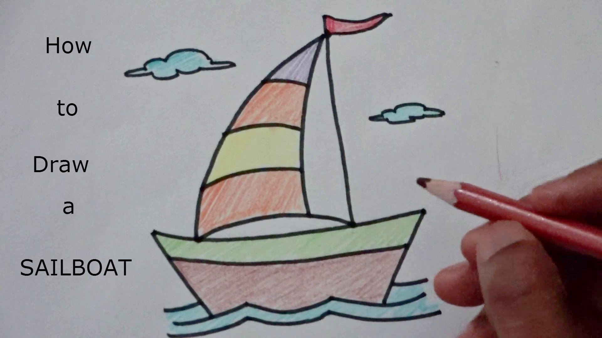 1920x1080 Learn How To Draw Sailboat