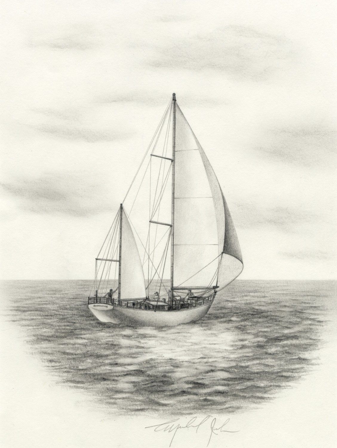 1129x1500 Sailboat Drawing