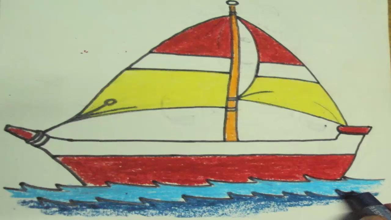 1280x720 How To Draw A Boat For Kids