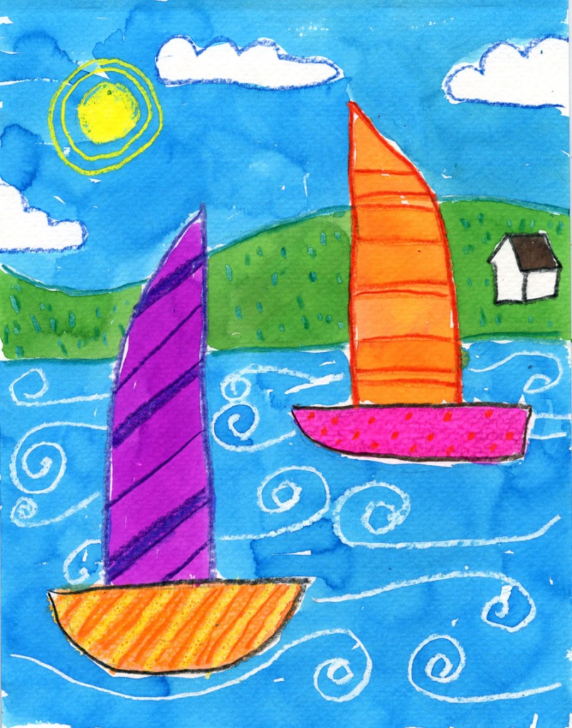 804x1024 Simple Sailboats