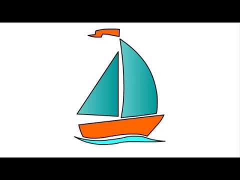480x360 Sailboat Drawing For Kids Collection