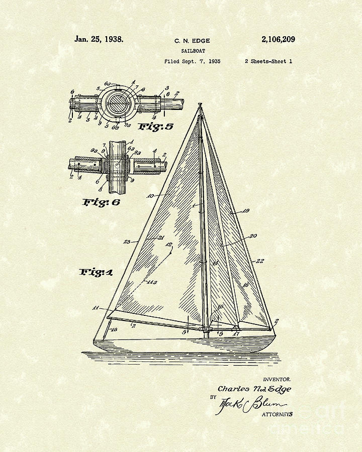 720x900 Sailboat Drawings Fine Art America