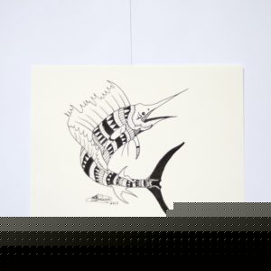 300x300 Sailfish Ink Pattern Hand Drawing
