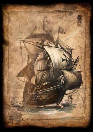 300x424 Pin By Afina On (Sailing Ship, Ocean