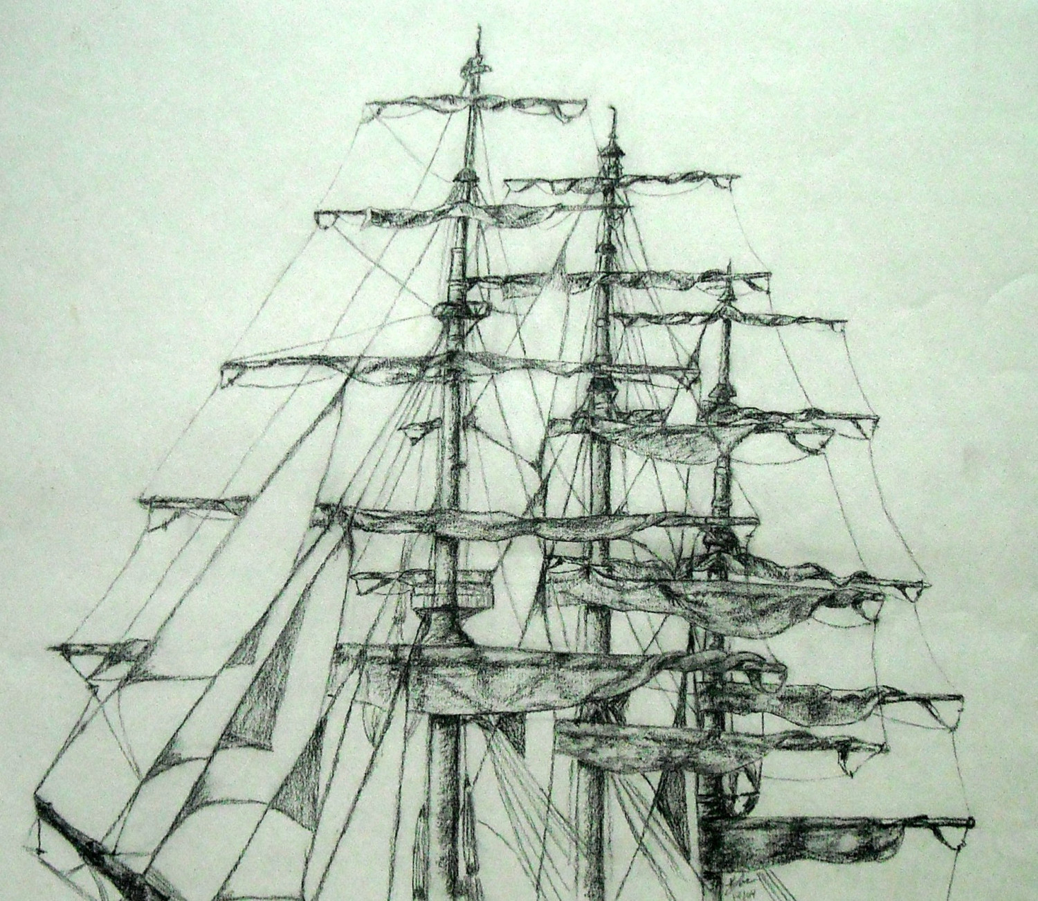 1500x1302 Pirate Ship Pencil Drawing Pirates Pencil Drawing Pictures Drawn