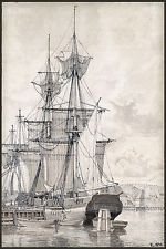 150x225 Sailing Ship Drawing Ebay