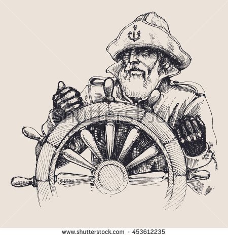 450x470 Portrait Of A Sailor Vector Drawing Marins Sailor