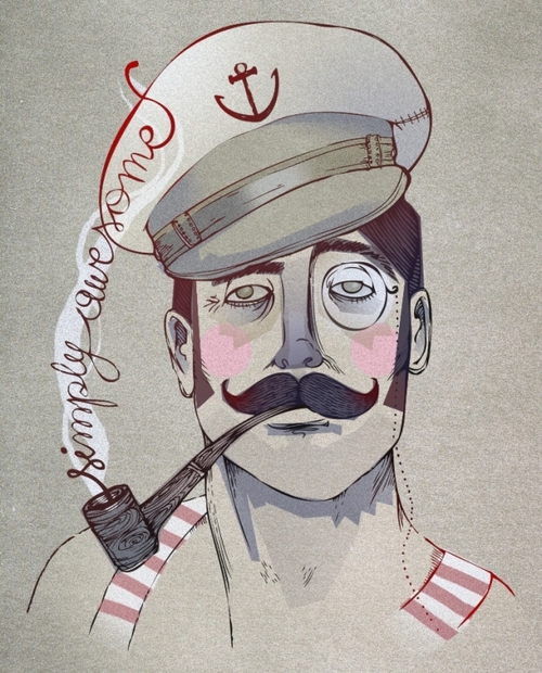 500x620 Sailor Drawing