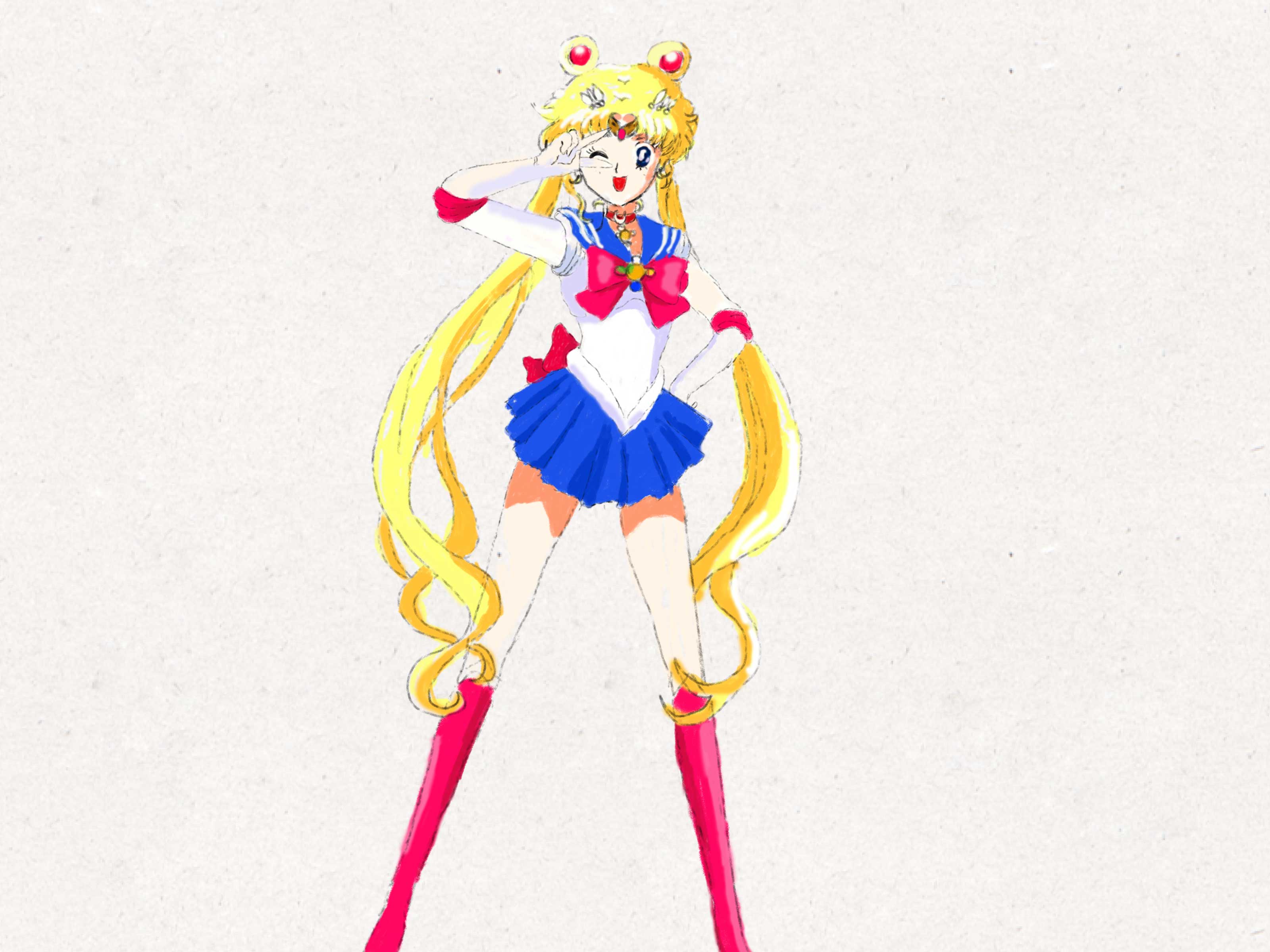 3200x2400 How To Draw Sailor Moon In Sailor Moon Crystal 13 Steps