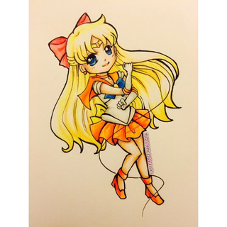 320x320 So I Tried @chikukko's Sailor Venus Tutorial. It Was Fun To Draw