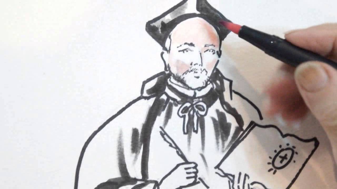 1280x720 Saint Ignatius Of Loyola Patron Of Education Live Drawing