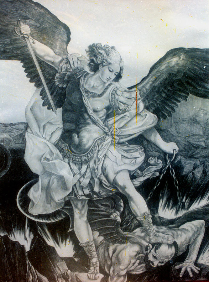 667x900 Michael Archangel Drawing By Abhinash Chhetri