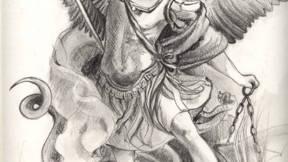 570x320 Saint Michael The Archangel Drawing Image Detail For St. Michael