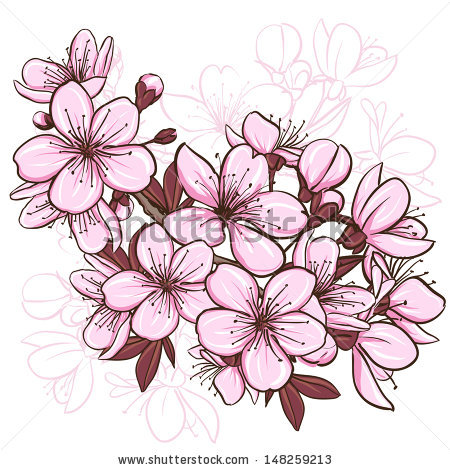 450x470 How To Draw A Sakura Flower
