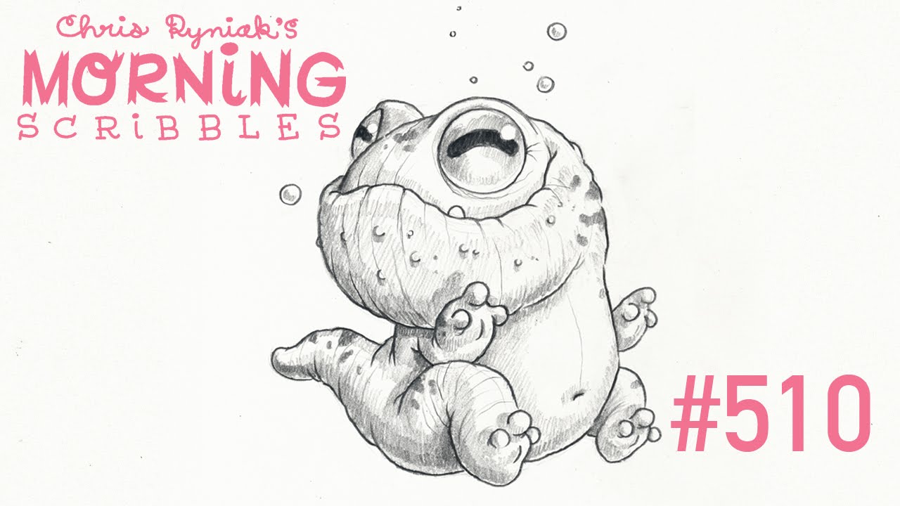 1280x720 Morning Scribbles (Lumpy Salamander) Speed Drawing