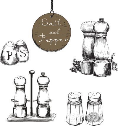 399x429 Salt And Pepper Shaker Drawings