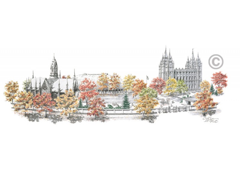 800x600 Salt Lake Temple (Autumn