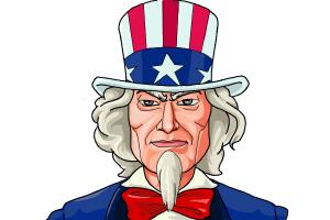 300x200 How To Draw Uncle Sam
